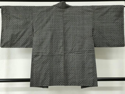 平和屋着物●本場大島紬 龍郷絣 秋名バラ アンサンブル 正絹 逸品 CAAZ3101yc