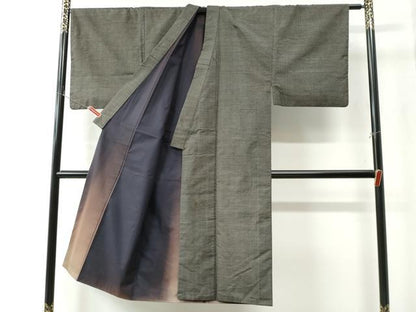 平和屋着物●男性　本場大島紬　80亀甲　総詰め　正絹　逸品　CAAZ3106yc