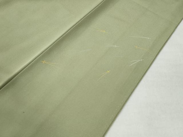 平和屋着物●訪問着　作家物　溢れ松葉　暈し染め　金彩　正絹　逸品　CAAZ3138yc