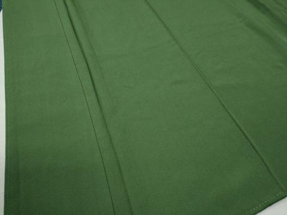 平和屋着物●上質な色無地 松葉色 正絹 逸品 CAAZ3156yc