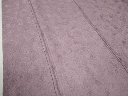 平和屋着物●上質な色無地　菊地紋　浅紫色　正絹　逸品　CAAZ3175yc