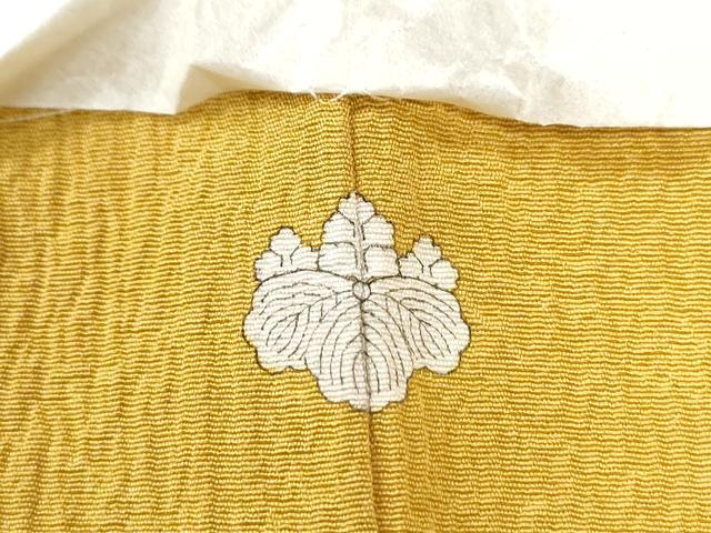 平和屋着物●上質な色無地　山吹色　正絹　逸品　未使用　CAAZ3179yc