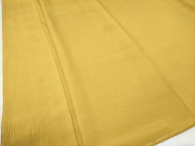 平和屋着物●上質な色無地　山吹色　正絹　逸品　未使用　CAAZ3179yc