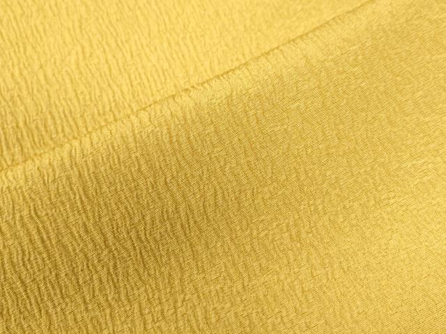 平和屋着物●上質な色無地　山吹色　正絹　逸品　未使用　CAAZ3179yc