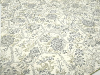 平和屋着物●上質な紬　亀甲牡丹花文　正絹　逸品　CAAZ3183yc