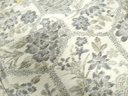 平和屋着物●上質な紬　亀甲牡丹花文　正絹　逸品　CAAZ3183yc