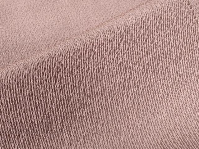 平和屋着物●上質な色無地 作家物 退紅色 鬼しぼ縮緬 正絹 逸品 CAAZ3198yc