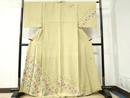 平和屋着物●染色工芸むつろ 訪問着 辻が花 絞り 正絹 逸品 CAAZ3207yc