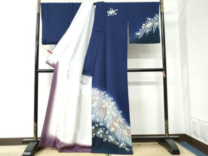 平和屋着物●越後十日町の一流染匠 桐屋・翠山工房 訪問着 辻が花 絞り 暈し染め 金彩 やまと誂製 正絹 逸品 CAAZ3233yc