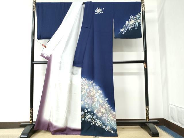 平和屋着物●越後十日町の一流染匠 桐屋・翠山工房 訪問着 辻が花 絞り 暈し染め 金彩 やまと誂製 正絹 逸品 CAAZ3233yc