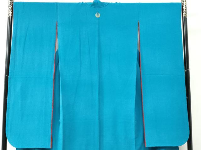 平和屋着物●豪華振袖 色無地 納戸色 正絹 逸品 CAAZ3244yc