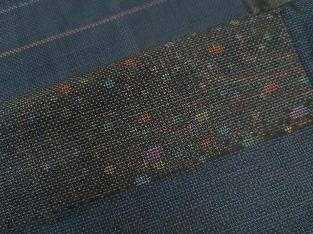 平和屋着物●本場大島紬　9マルキ　霞吉祥文　正絹　逸品　CAAZ3252yc