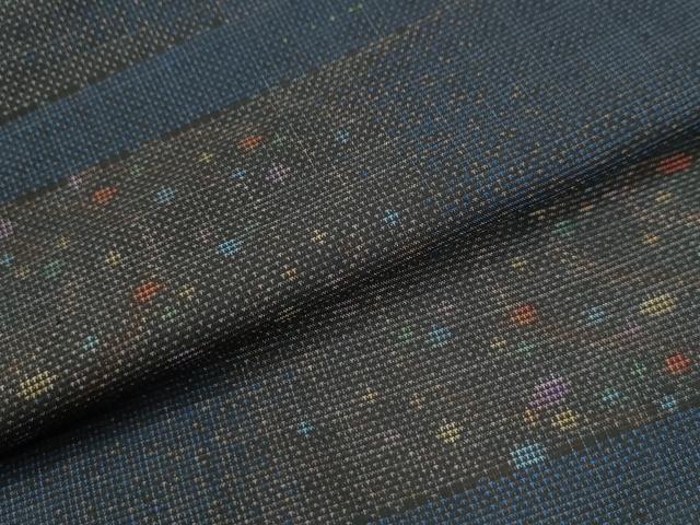 平和屋着物●本場大島紬　9マルキ　霞吉祥文　正絹　逸品　CAAZ3252yc