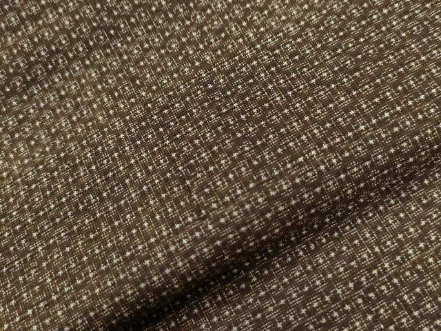 平和屋着物●男性　紬　アンサンブル　亀甲文　正絹　逸品　CAAZ3259yc