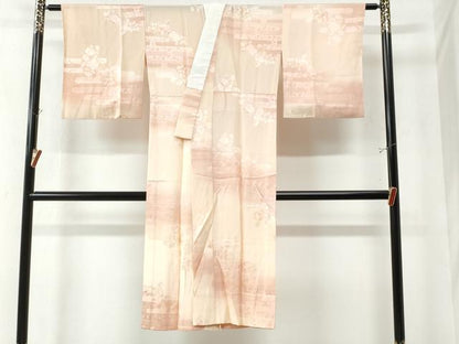 平和屋着物●長襦袢 無双仕立て 辻が花地紋 暈し染め 正絹 逸品 CAAZ3283yc