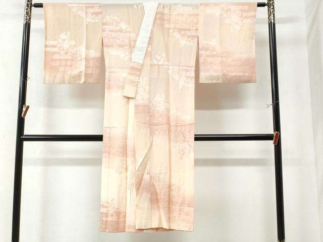 平和屋着物●長襦袢 無双仕立て 辻が花地紋 暈し染め 正絹 逸品 CAAZ3283yc