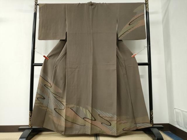 平和屋着物●訪問着　霞吉祥文　正絹　逸品　CAAZ3299yc