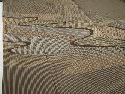 平和屋着物●訪問着　霞吉祥文　正絹　逸品　CAAZ3299yc