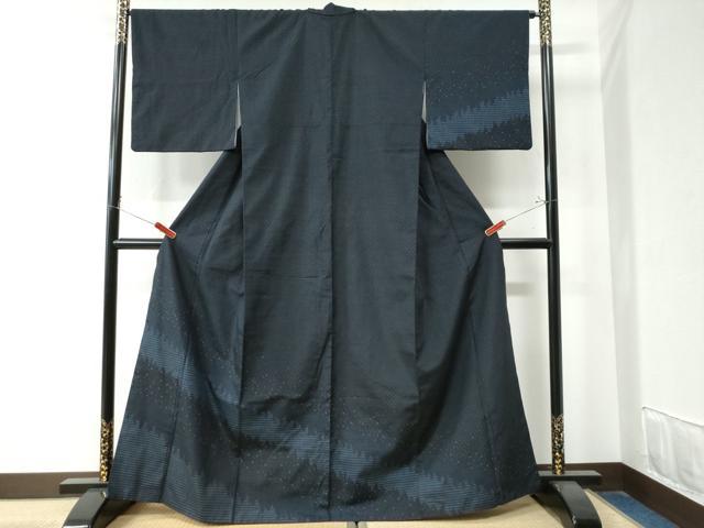 平和屋着物●訪問着　紬地　吉祥文　正絹　逸品　CAAZ3314yc