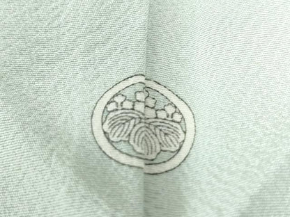 平和屋着物●豪華色留袖　地紙鶴秋草文　金彩　正絹　逸品　CAAZ3329yc