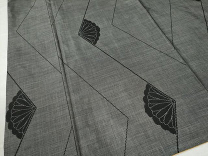 平和屋着物●本場大島紬 9マルキ 変わり縞 菊 正絹 逸品 CAAZ3348yc