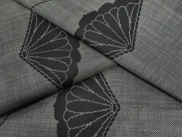 平和屋着物●本場大島紬 9マルキ 変わり縞 菊 正絹 逸品 CAAZ3348yc
