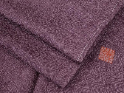 平和屋着物●江戸小紋　草木染　鮫小紋柄　正絹　逸品　未使用　CAAZ3361yc