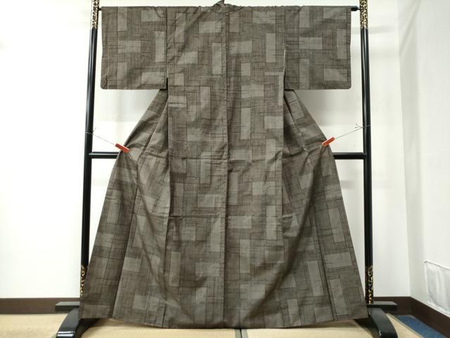 平和屋着物●本場大島紬 7マルキ 吉祥文 正絹 逸品 CAAZ3378yc