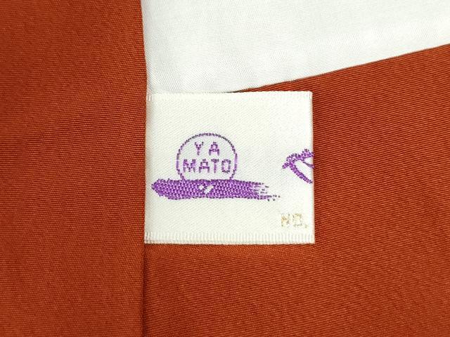 平和屋着物●上質な色無地 弁柄色 やまと誂製 正絹 逸品 未使用 CAAZ3381yc