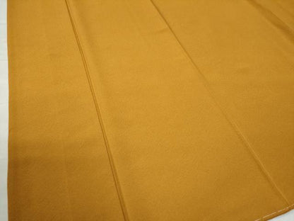 平和屋着物●上質な色無地　金茶色　正絹　逸品　未使用　CAAZ3383yc