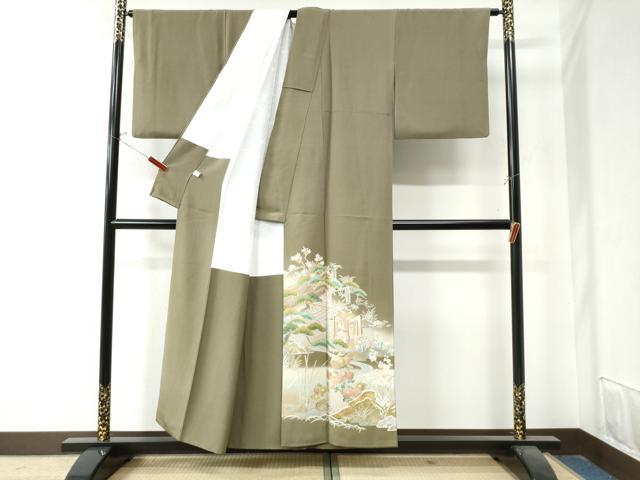 平和屋着物●豪華色留袖 作家物 駒刺繍 御所車浜松花文 暈し染め 金彩 正絹 逸品 CAAZ3434yc