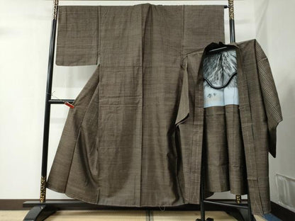 平和屋着物●男性 本場大島紬 アンサンブル 吉祥文 正絹 逸品 未使用 CAAZ3439yc