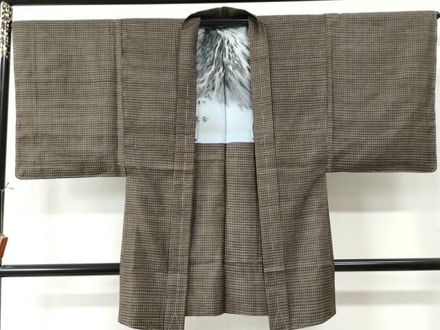 平和屋着物●男性 本場大島紬 アンサンブル 吉祥文 正絹 逸品 未使用 CAAZ3439yc