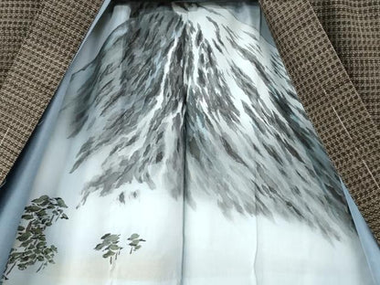 平和屋着物●男性 本場大島紬 アンサンブル 吉祥文 正絹 逸品 未使用 CAAZ3439yc