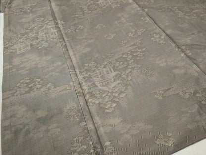 平和屋着物●本場大島紬 7マルキ 風景文 大山謹製 証紙付き 正絹 逸品 CAAZ3463yc