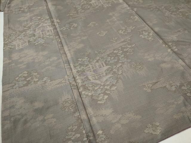 平和屋着物●本場大島紬 7マルキ 風景文 大山謹製 証紙付き 正絹 逸品 CAAZ3463yc