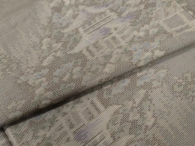 平和屋着物●本場大島紬 7マルキ 風景文 大山謹製 証紙付き 正絹 逸品 CAAZ3463yc