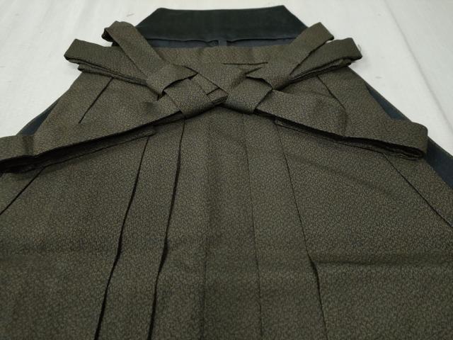 平和屋着物●男性 馬乗り袴 お召地 吉祥文 正絹 逸品 CAAZ3469yc