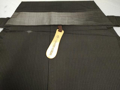 平和屋着物●男性 馬乗り袴 縞 正絹 逸品 CAAZ3470yc