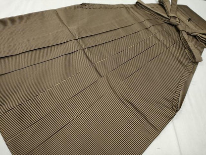 平和屋着物●男性 馬乗り袴 縞 三越扱い 正絹 逸品 CAAZ3473yc
