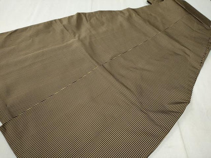 平和屋着物●男性 馬乗り袴 縞 三越扱い 正絹 逸品 CAAZ3473yc