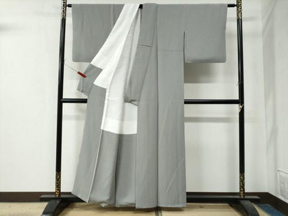 平和屋着物●上質な色無地 潤色 正絹 逸品 CAAZ3477yc