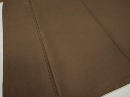 平和屋着物●男性　紬　色無地　憲法色　正絹　逸品　CAAZ3497yc