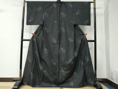 平和屋着物●本場大島紬　地空き　陶器文　正絹　逸品　CAAZ3523yc
