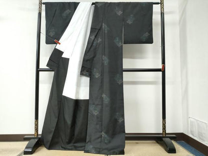平和屋着物●本場大島紬　地空き　陶器文　正絹　逸品　CAAZ3523yc