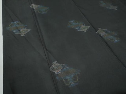 平和屋着物●本場大島紬　地空き　陶器文　正絹　逸品　CAAZ3523yc