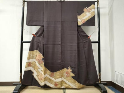 平和屋着物●中国三大刺繍 スワトウ刺繍 総刺繍 訪問着 絞り 鳳凰草花文 金彩 正絹 逸品 CAAZ3533yc