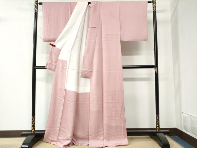 平和屋着物●色留訪問着　雪輪青海波吉祥地紋　虹色　ロング丈　正絹　逸品　CAAZ3544yc