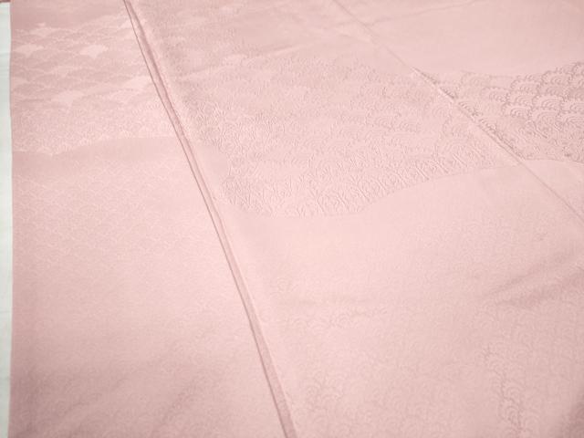 平和屋着物●色留訪問着　雪輪青海波吉祥地紋　虹色　ロング丈　正絹　逸品　CAAZ3544yc