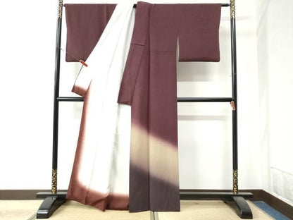平和屋着物●訪問着　霞文　暈し染め　正絹　逸品　CAAZ3553yc